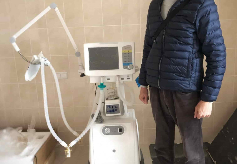 Вітаємо лікарню Харківської області з придбанням апарату для штучної вентиляції легень